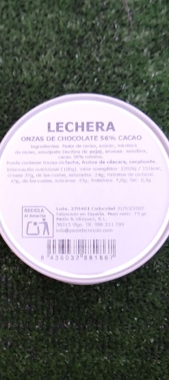 LECHERA CON ONZA DE CACAO...