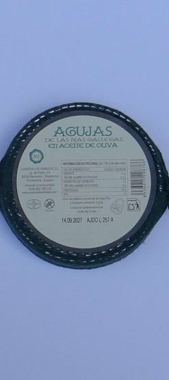 AGUJAS EN ACEITE DE OLIVA...